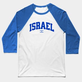 Israel Flag Baseball T-Shirt